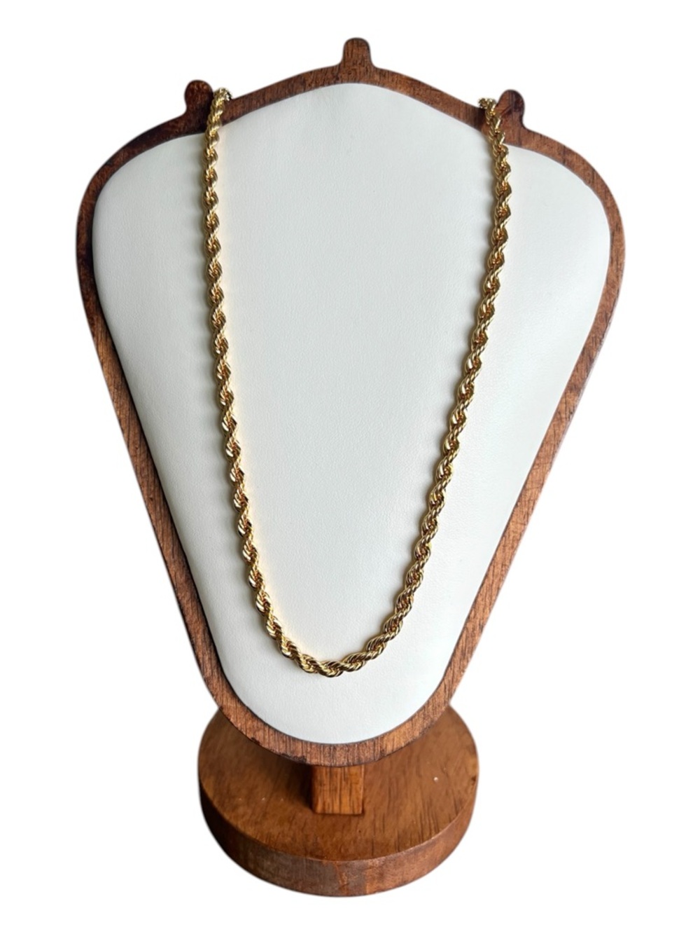 Avon Gold-Tone Twisted Rope Necklace - 17.5”
